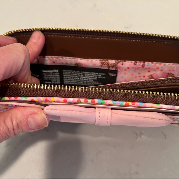 Loungefly- Minnie Ice Cream Sprinkle Wallet - Pink and Brown -NWT - Picture 6 of 6